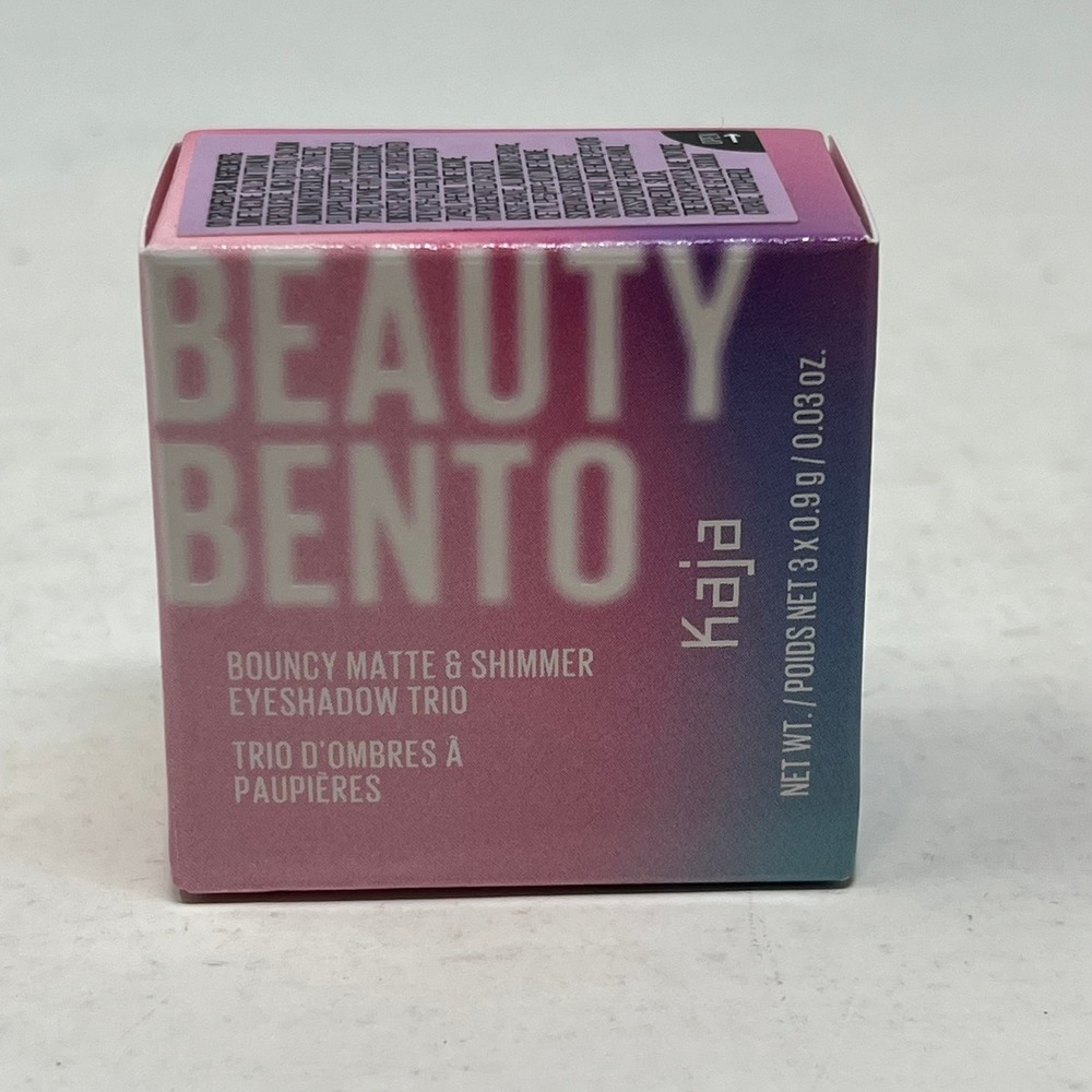Kaja Beauty Bento Bouncy Matte Shimmer Eyeshadow Trio 08 Chocolate Dahlia 0.03oz